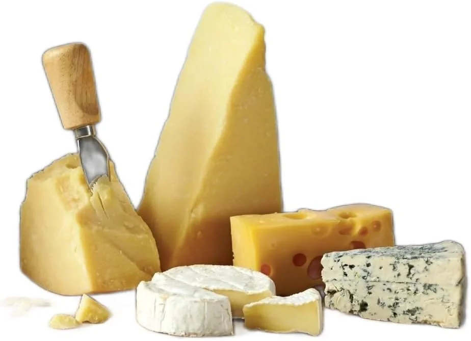 تخته پنیر چوبی با 2 چاقو و یک چنگال / تخته برش چوبی / تخته خردکن