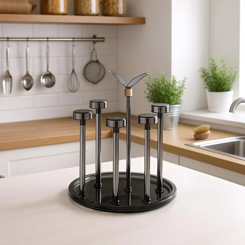 جای خشک کن لیوان چوبی B&S با جام های شیشه ای شفاف – ست فنجان شیشه ای شفاف گلاسیر روی سینی چوبی طبیعی – استند سرو و سازماندهی 33x16.5x11 سانتی متر برای آشپزخانه، بار یا میز غذاخوری جای خشک کن لیوان چوبی B&S با جام های شیشه ای شفاف – ست فنجان شیشه ای شفاف گلاسیر روی سینی چوبی طبیعی – استند سرو و سازماندهی 33x16.5x11 سانتی متر برای آشپزخانه، بار یا میز غذاخوری