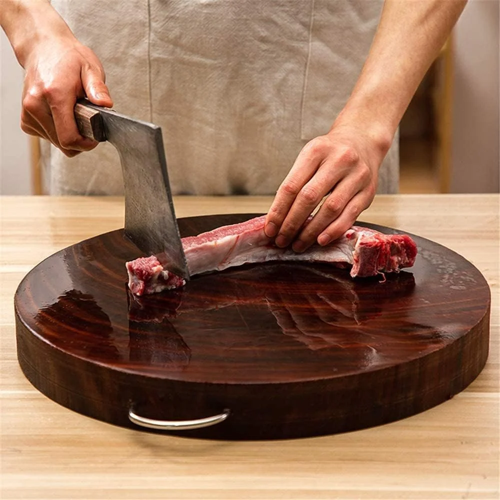 تخته برش چوبی گرد دست ساز 39 سانتی متر تخته برش چوبی گرد دست ساز 39 سانتی متر