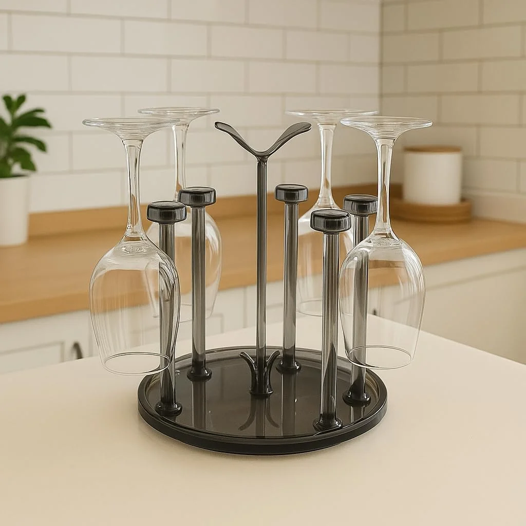 جای خشک کن لیوان چوبی B&S با جام های شیشه ای شفاف – ست فنجان شیشه ای شفاف گلاسیر روی سینی چوبی طبیعی – استند سرو و سازماندهی 33x16.5x11 سانتی متر برای آشپزخانه، بار یا میز غذاخوری جای خشک کن لیوان چوبی B&S با جام های شیشه ای شفاف – ست فنجان شیشه ای شفاف گلاسیر روی سینی چوبی طبیعی – استند سرو و سازماندهی 33x16.5x11 سانتی متر برای آشپزخانه، بار یا میز غذاخوری