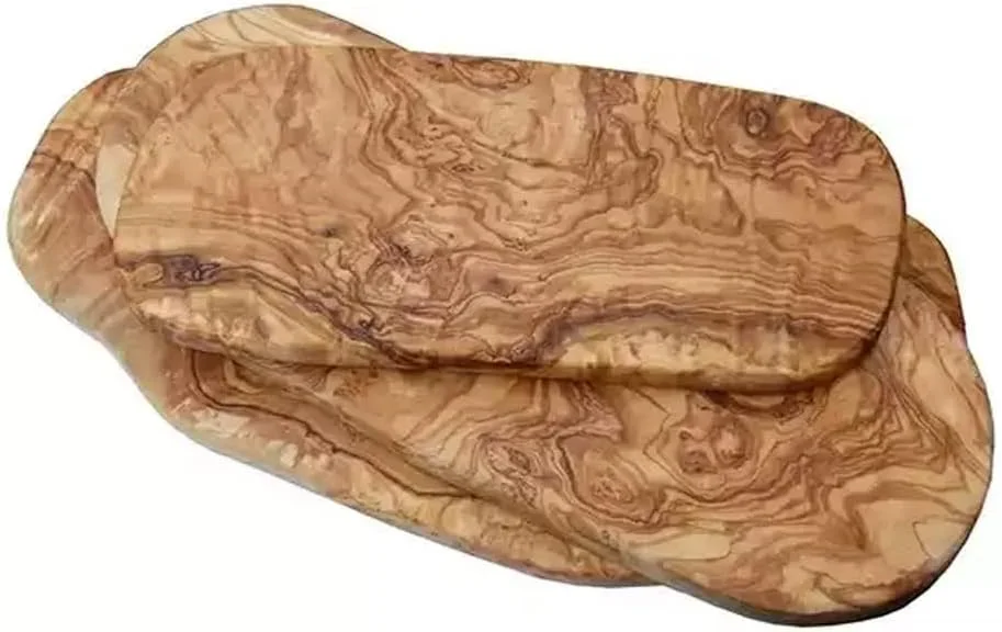 تخته برش بیضی چوبی - سبک روستیک - دست ساز از چوب زیتون - ایمن برای مواد غذایی - طبیعی (40 سانتی متر) تخته برش بیضی چوبی - سبک روستیک - دست ساز از چوب زیتون - ایمن برای مواد غذایی - طبیعی (40 سانتی متر)