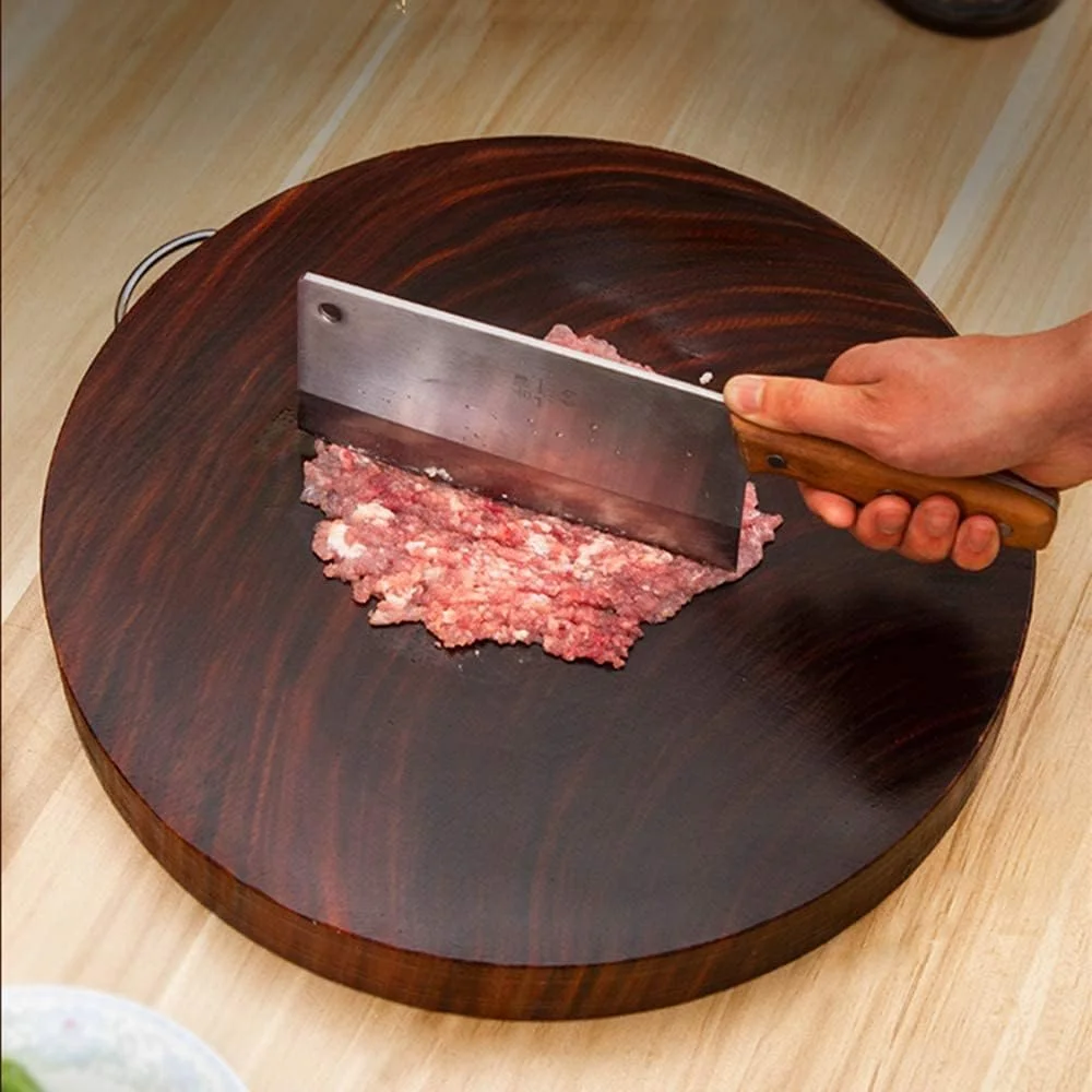 تخته برش چوبی گرد دست ساز 39 سانتی متر تخته برش چوبی گرد دست ساز 39 سانتی متر