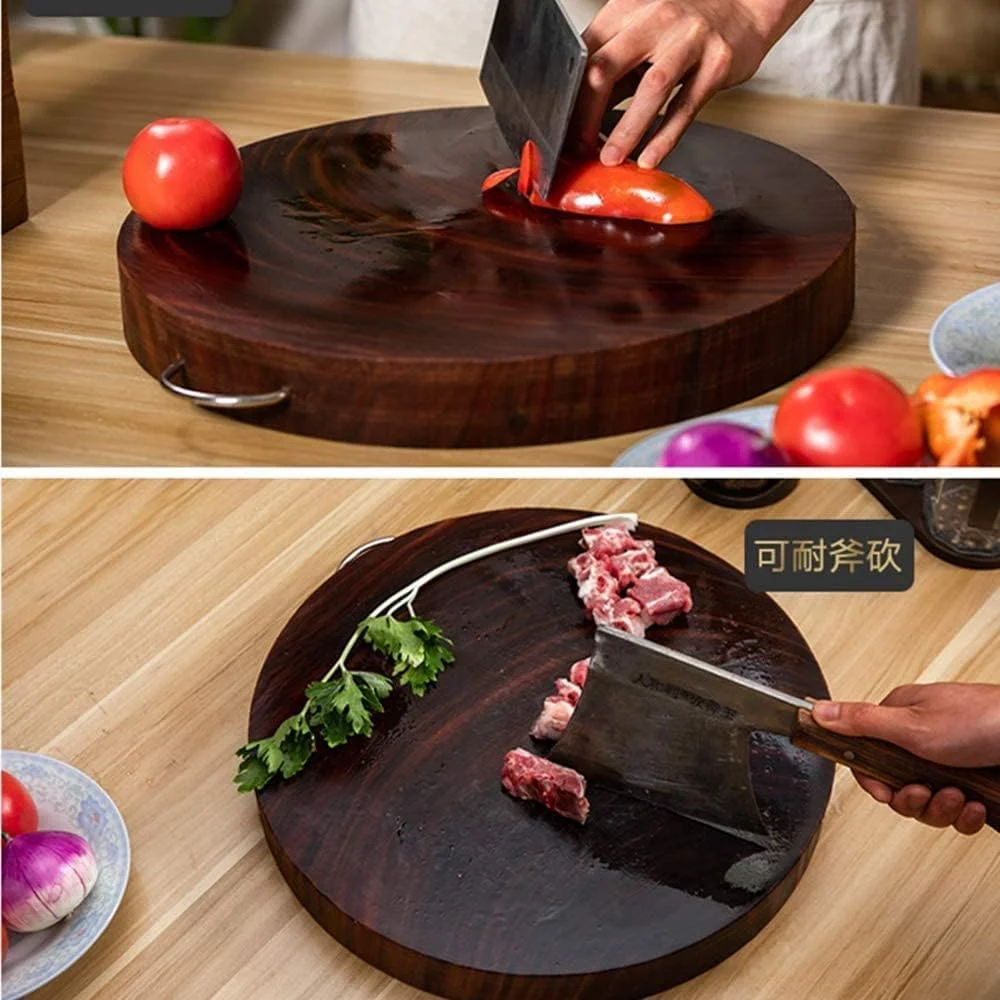 تخته برش چوبی گرد دست ساز 39 سانتی متر تخته برش چوبی گرد دست ساز 39 سانتی متر