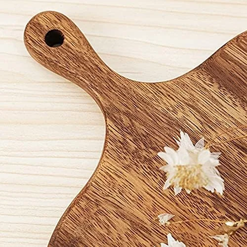 تخته برش چوبی با دسته، تخته سرو پنیر چوبی برای پنیر، نان، ساندویچ و پیش غذا