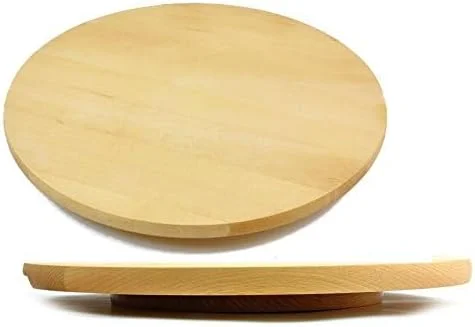 تخته گردان چوبی برای سرو غذا، پیتزا و کیک، چرخان 35 سانتی متر تخته گردان چوبی برای سرو غذا، پیتزا و کیک، چرخان 35 سانتی متر