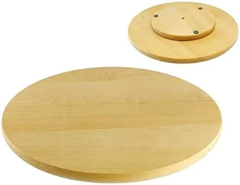 تخته گردان چوبی برای سرو غذا، پیتزا و کیک، چرخان 35 سانتی متر تخته گردان چوبی برای سرو غذا، پیتزا و کیک، چرخان 35 سانتی متر