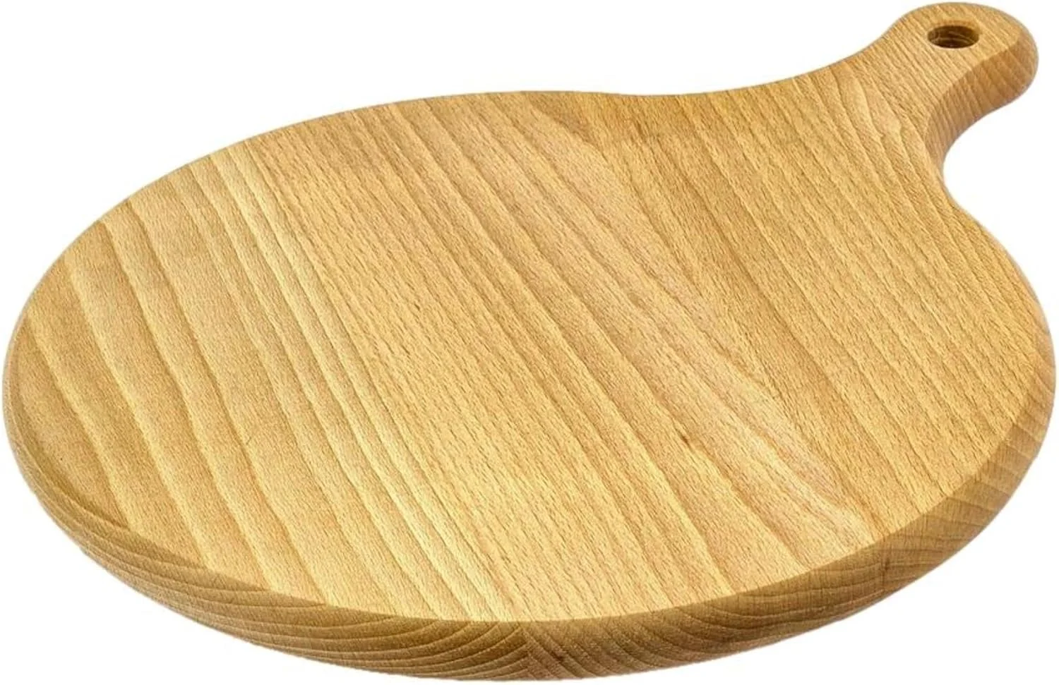 تخته پیتزای چوبی گرد با دسته، صفحه چوبی دایره ای، تخته برش، سرو پیتزا، چوب جامد - 50 سانتی متر تخته پیتزای چوبی گرد با دسته، صفحه چوبی دایره ای، تخته برش، سرو پیتزا، چوب جامد - 50 سانتی متر