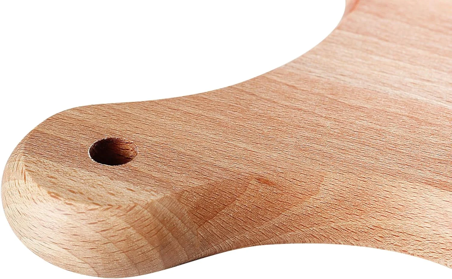 تخته پیتزای چوبی گرد با دسته، صفحه چوبی دایره ای، تخته برش، سرو پیتزا، چوب جامد - 50 سانتی متر تخته پیتزای چوبی گرد با دسته، صفحه چوبی دایره ای، تخته برش، سرو پیتزا، چوب جامد - 50 سانتی متر