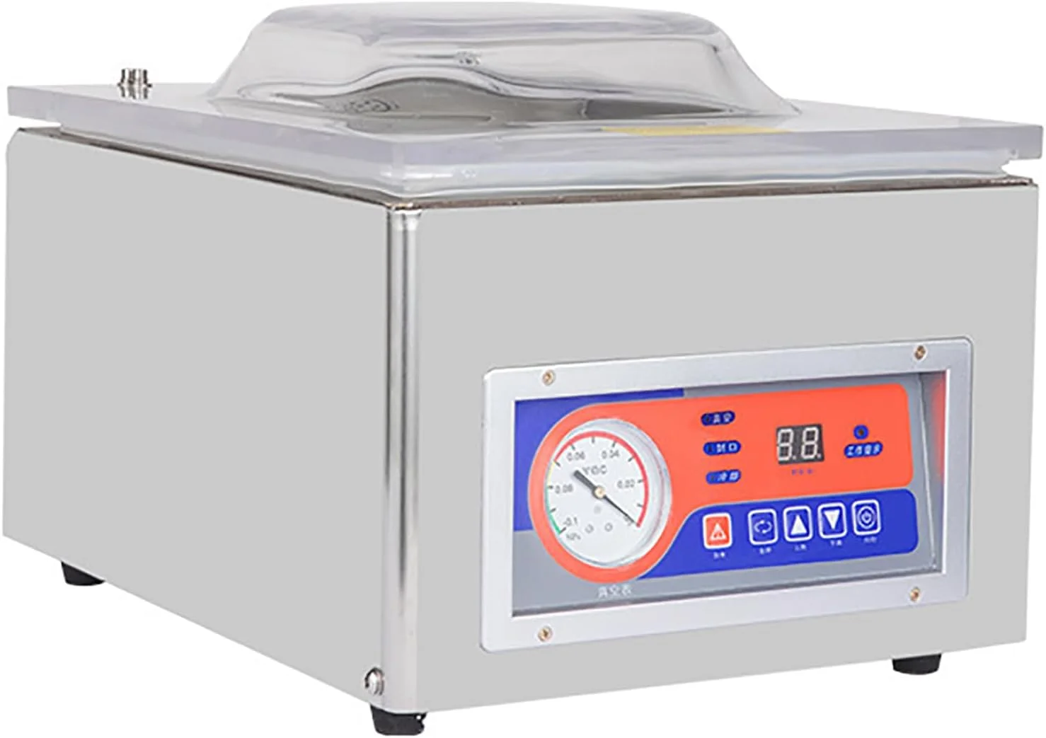 دستگاه بسته بندی وکیوم محفظه ای، دستگاه وکیوم مواد غذایی آشپزخانه تجاری با نرخ پمپاژ 30 میلی متر، دستگاه وکیوم مواد غذایی برای نگهداری مواد غذایی، استفاده خانگی و تجاری