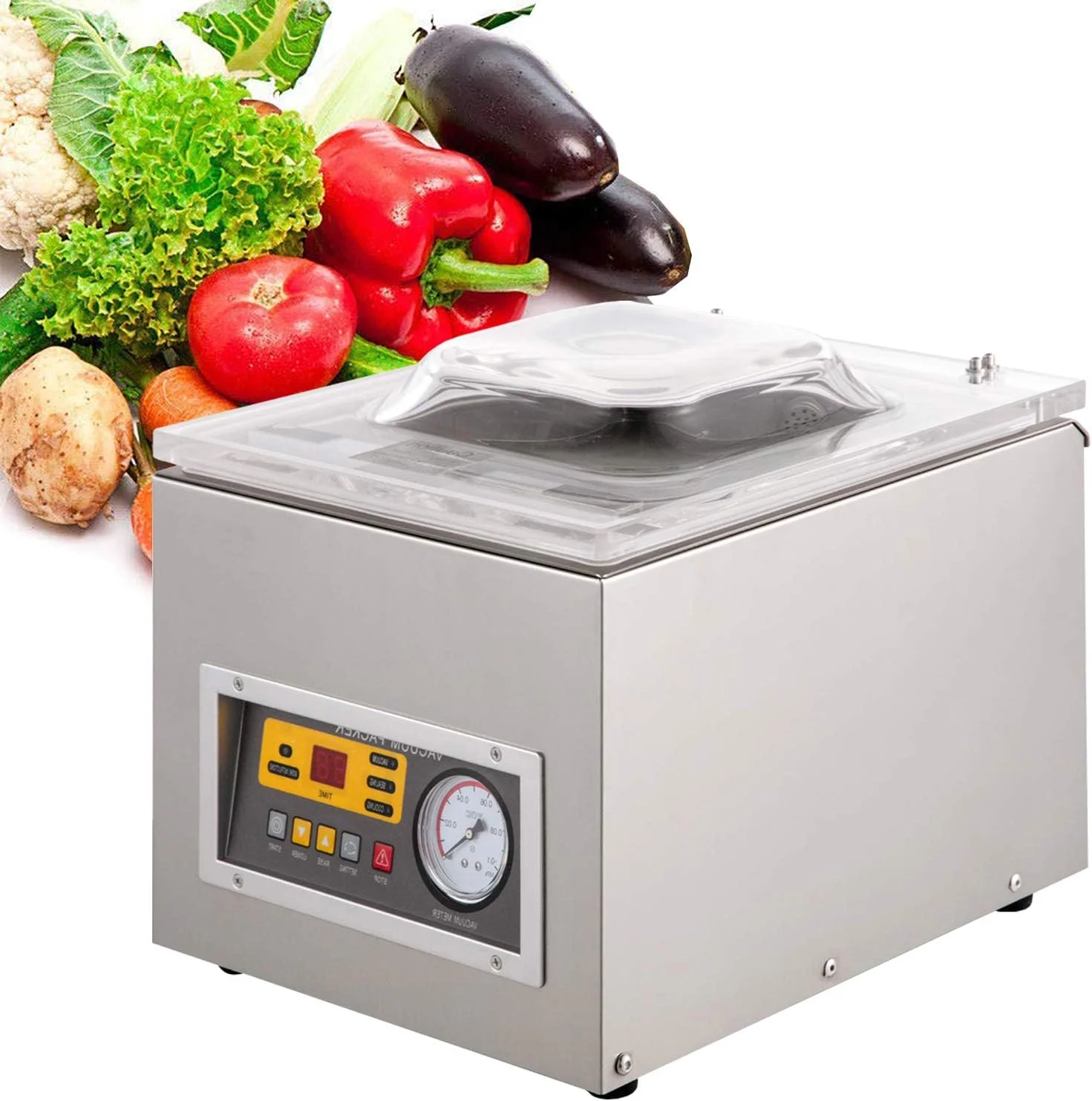 دستگاه بسته بندی وکیوم محفظه ای دیجیتال، دستگاه بسته بندی مواد غذایی مناسب آشپزخانه های تجاری و خانگی