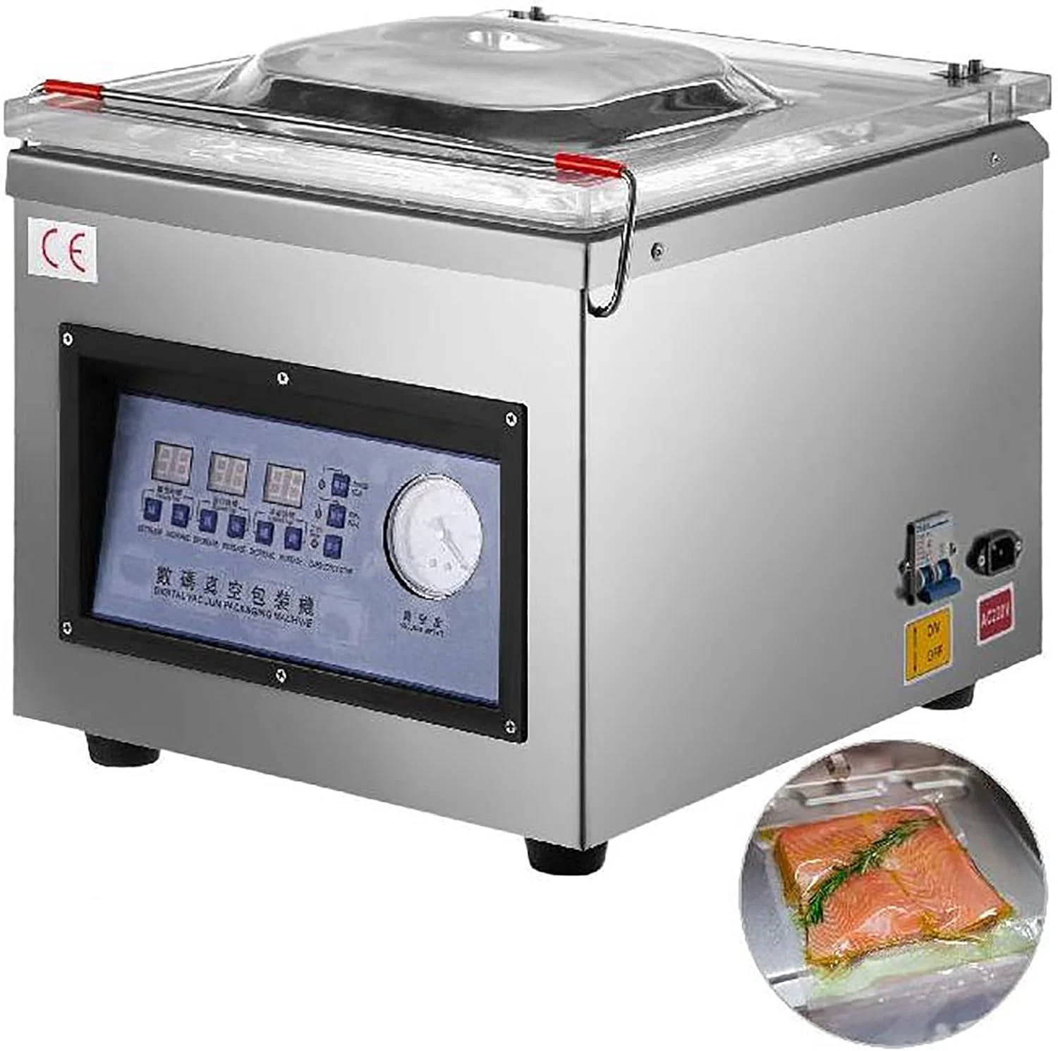 دستگاه بسته بندی وکیوم محفظه ای تجاری مدل DZ-260C، طول موثر آب بندی 31 سانتی متر، دستگاه بسته بندی مواد غذایی 180 وات دستگاه بسته بندی وکیوم محفظه ای تجاری مدل DZ-260C، طول موثر آب بندی 31 سانتی متر، دستگاه بسته بندی مواد غذایی 180 وات