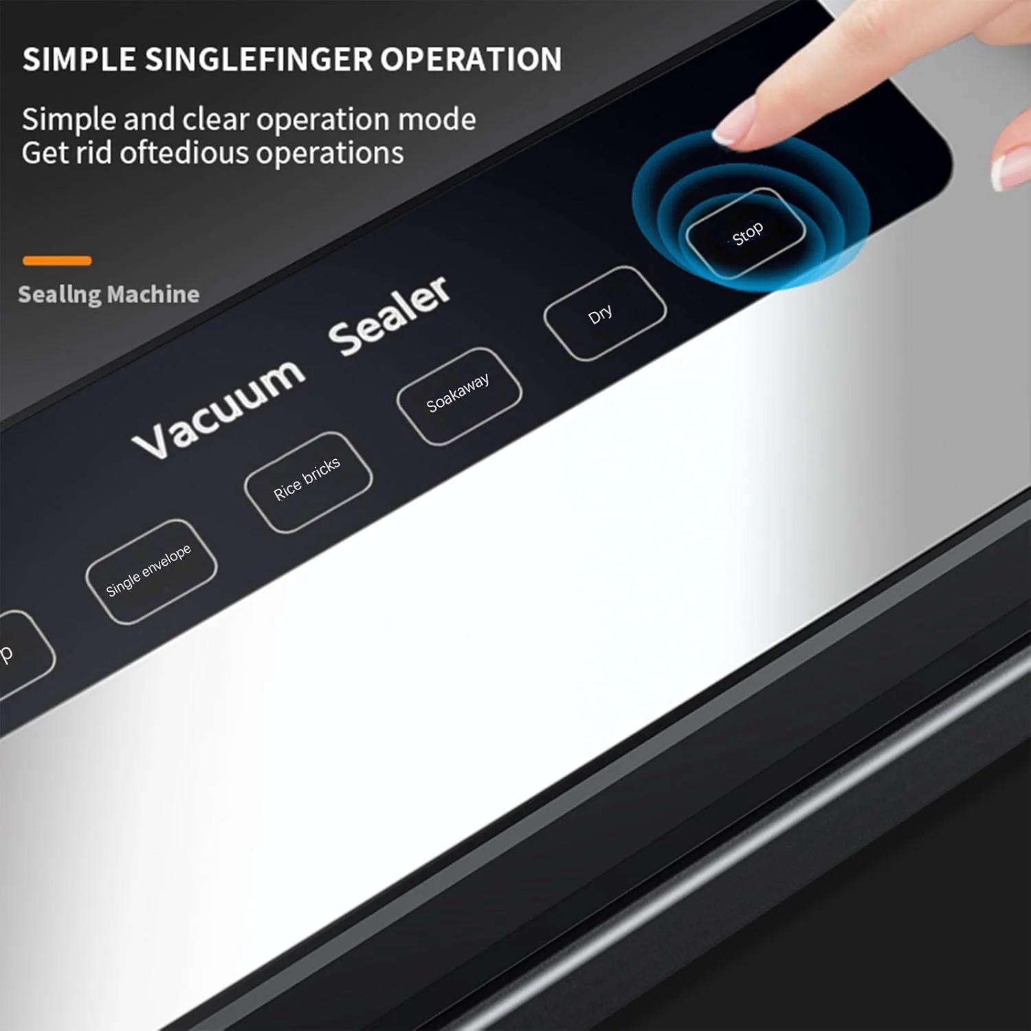 دستگاه وکیوم سیلر Choisonye به همراه 20 کیسه وکیوم، سیلر مواد غذایی 30 سانتی متری با 6 حالت عملکرد آسان اتوماتیک - 65Kpa سریع - دستگاه وکیوم سیلر فشرده مواد غذایی برای پخت و پز Sous/Vide تازه نگه داشتن مواد غذایی