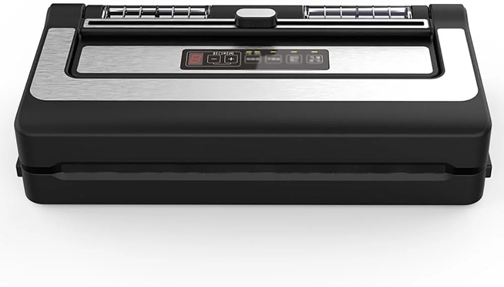 دستگاه وکیوم سیلر خانگی و تجاری 80 کیلو پاسکال 250 وات با نمایشگر دیجیتال، دارای شلنگ خارجی برای پمپاژ و باد کردن، دارای نوار آب بندی پهن 6 میلی متری، قابلیت استفاده مداوم بیش از 800 بار برای همه نوع وکیوم دستگاه وکیوم سیلر خانگی و تجاری 80 کیلو پاسکال 250 وات با نمایشگر دیجیتال، دارای شلنگ خارجی برای پمپاژ و باد کردن، دارای نوار آب بندی پهن 6 میلی متری، قابلیت استفاده مداوم بیش از 800 بار برای همه نوع وکیوم