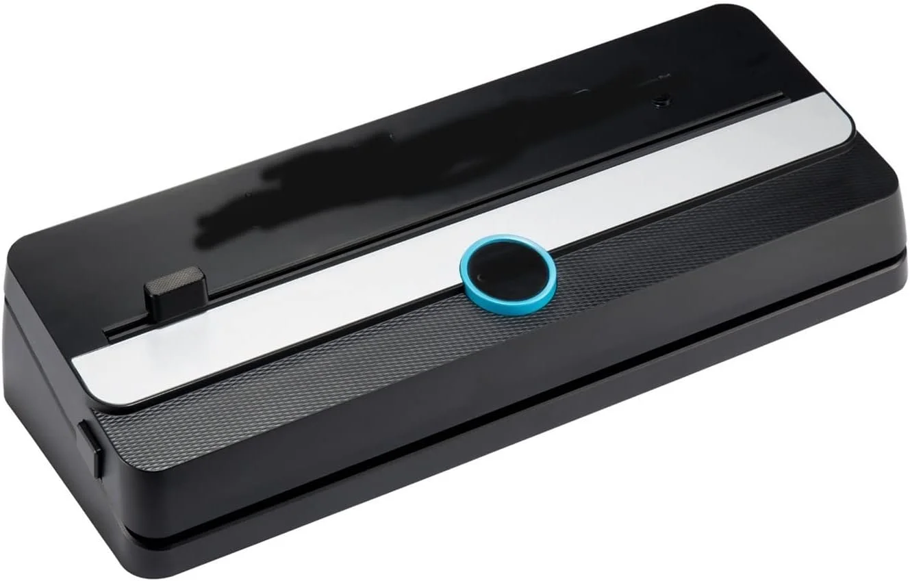 دستگاه وکیوم بسته بندی مواد غذایی DJSLO، بهترین دستگاه وکیوم اتوماتیک با حالت های خشک و مرطوب، دارای سیستم خروج گاز، کاربری آسان و نگهداری راحت (رنگ: مشکی با نقره ای)