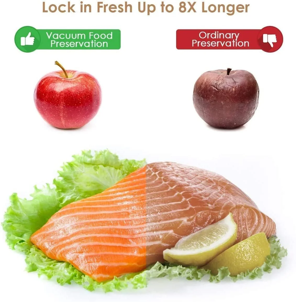 دستگاه وکیوم سیلر - دستگاه سیلر اتوماتیک غذا برای غذاهای خشک و مرطوب، حالت های دوگانه سیل، محافظت در برابر فشار بیش از حد و فشار کم، سینی چکه گیر با تمیز کردن آسان، طراحی جمع و جور - مشکی