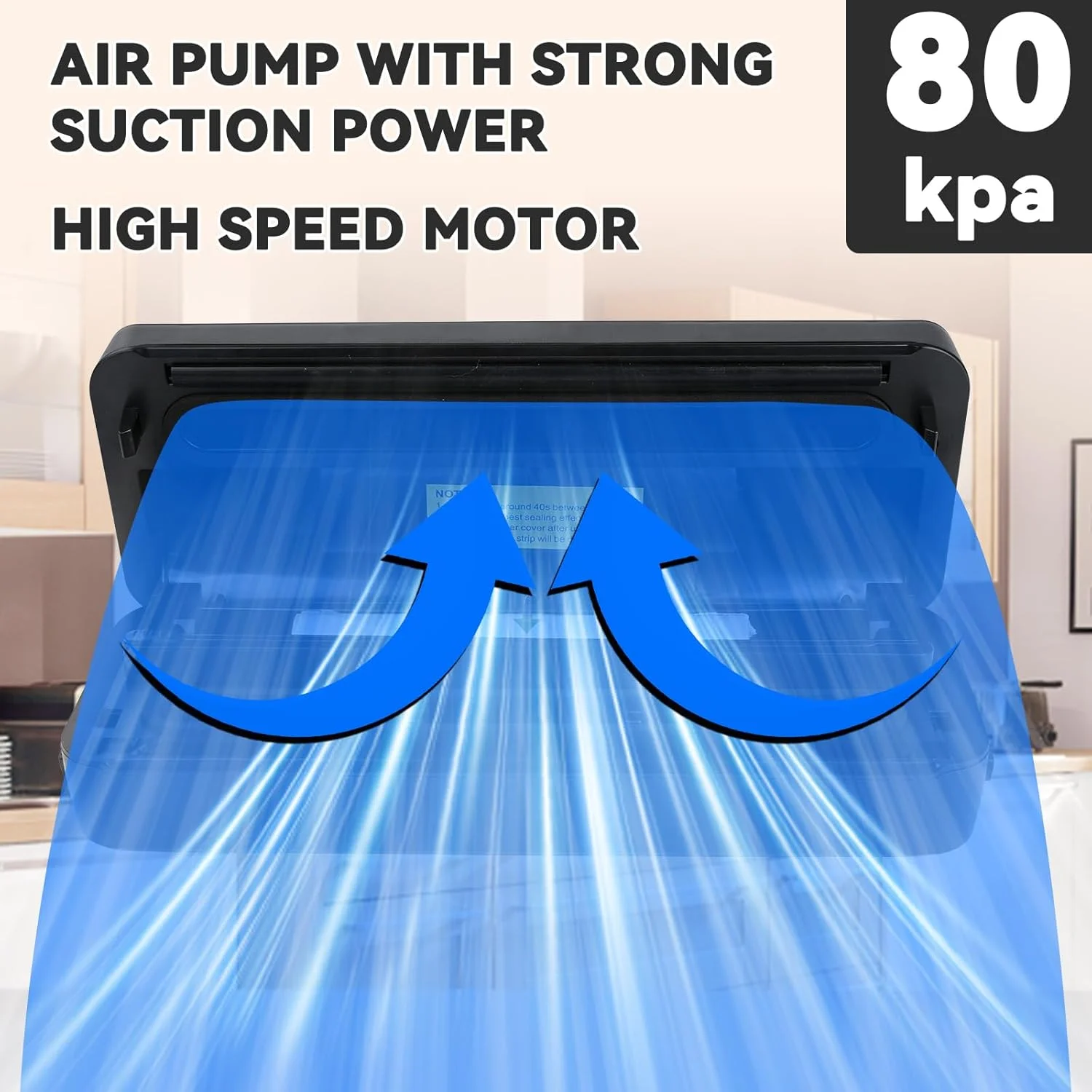 دستگاه وکیوم سیلر نیکو با قدرت 80 کیلو پاسکال، دستگاه وکیوم سیلر خشک و مرطوب برای نگهداری مواد غذایی، به همراه 1 رول فیلم و 10 کیسه بافت دار