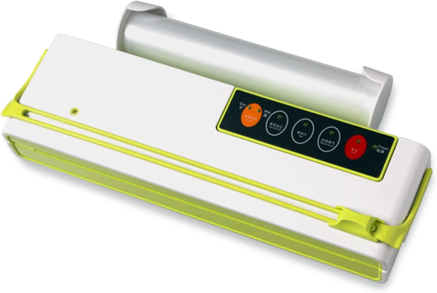 دستگاه وکیوم مواد غذایی AJWYSOI، دستگاه وکیوم قابل حمل برای نگهداری مواد غذایی و سیستم بسته بندی وکیوم برای نگهداری مواد غذایی و پخت و پز سو وید، دارای برش داخلی، رول استارتر کیت و نگهدارنده دستگاه بسته بندی وکیوم