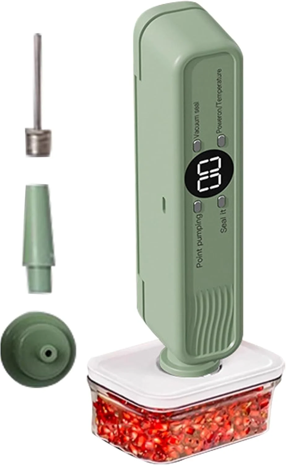 دستگاه وکیوم سیلر - سیستم پلمپ هوای اتوماتیک و بی سیم | دستگاه وکیوم سیلر برای نگهداری مواد غذایی - برای غلات کامل میوه خشک نان گوشت غذاهای دریایی مرغ