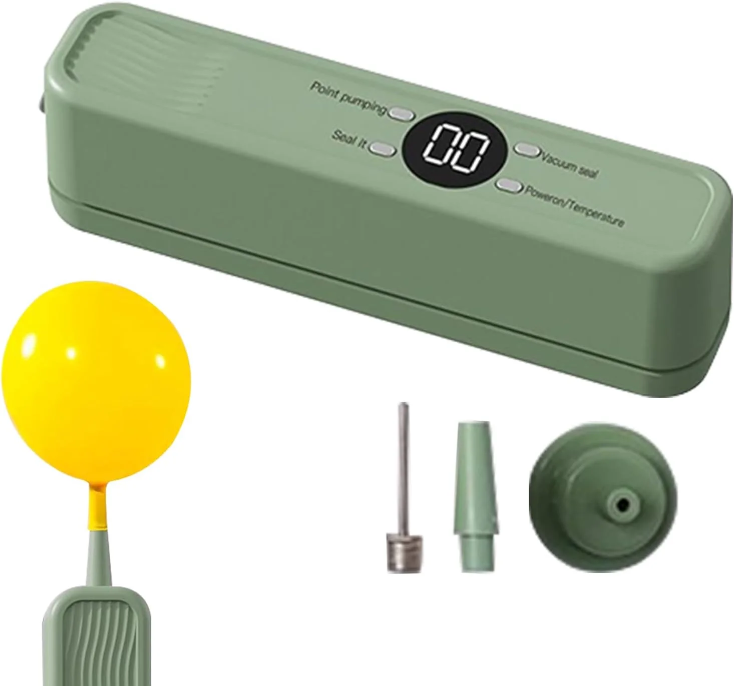 دستگاه وکیوم غذا | سیستم پلمپ هوای اتوماتیک و بی‌سیم | دستگاه وکیوم برای نگهداری مواد غذایی | مناسب برای غلات کامل، میوه خشک، نان، گوشت، غذاهای دریایی و مرغ