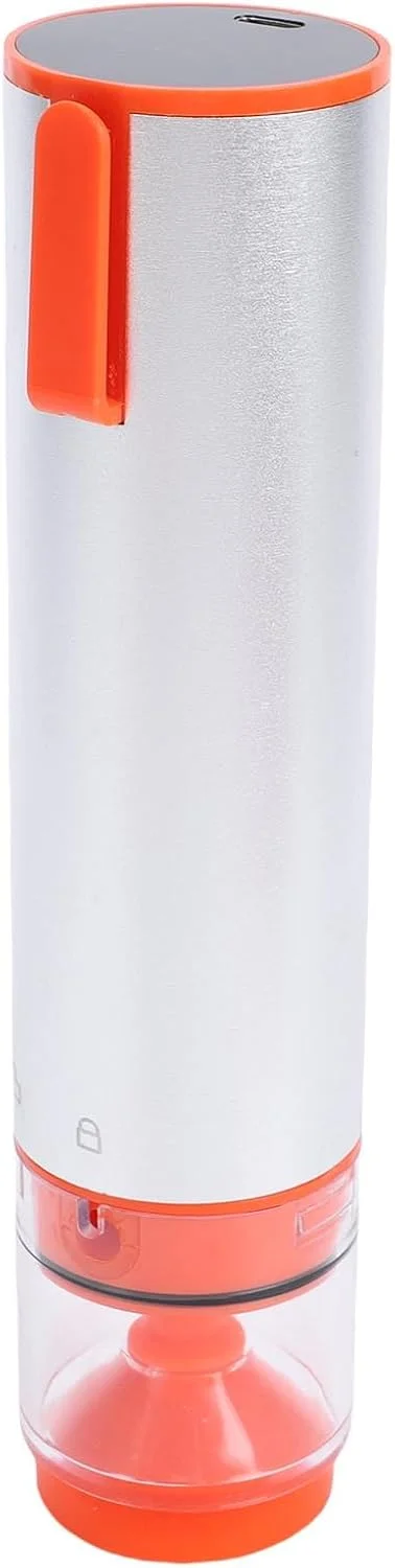 دستگاه وکیوم بسته بندی جمع و جور Jiawu، دستگاه نگهداری مواد غذایی قابل حمل با مکش 60KPa برای خانه و فعالیت های خارج از منزل (نارنجی)