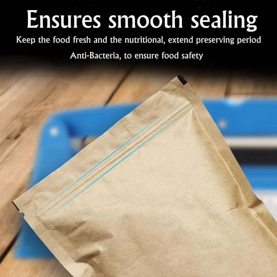 دستگاه پرس حرارتی دستی برقی، دستگاه پرس حرارتی ضربه ای 300 میلی متری با قدرت بالا، دستگاه پرس دستی برای کیسه های پلی اتیلن پلاستیکی، بسته بندی مواد غذایی، دستگاه پرس فیلم لمینت برقی (آبی، PFS300)