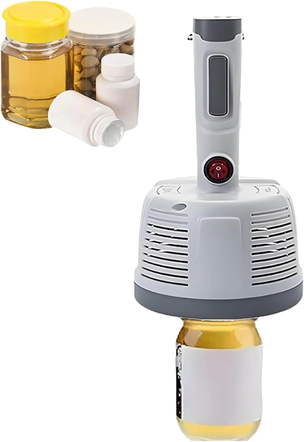 دستگاه سیل القایی الکترومغناطیسی، دستگاه پلمپ درب فویل آلومینیومی بطری با قابلیت تنظیم توان و زمان، دستگاه پلمپ حرارتی دستی، قطر پلمپ 20 تا 100 میلی متر، برای بطری های شیشه ای پلاستیکی