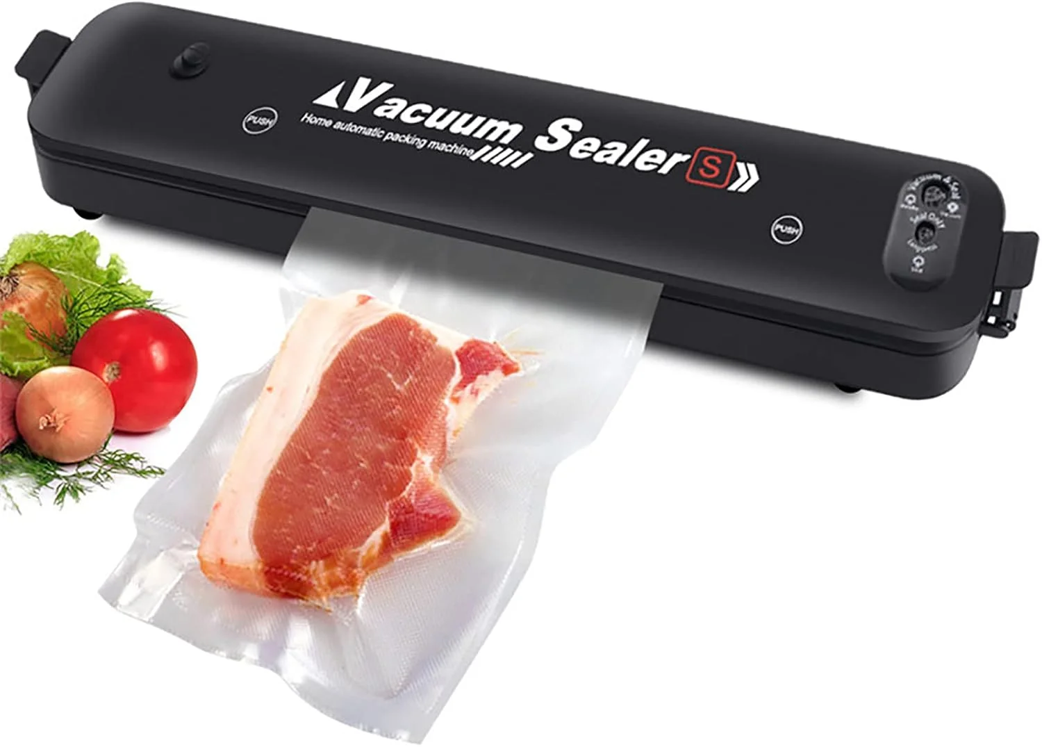 دستگاه وکیوم سیلر اریکات، دستگاه بسته بندی مواد غذایی اتوماتیک خانگی، دستگاه وکیوم هوا با مکش 60 کیلو پاسکال و 2 حالت، کاربری آسان و طراحی جمع و جور، برای نگهداری مواد غذایی (خشک/مرطوب/نرم/پودری)