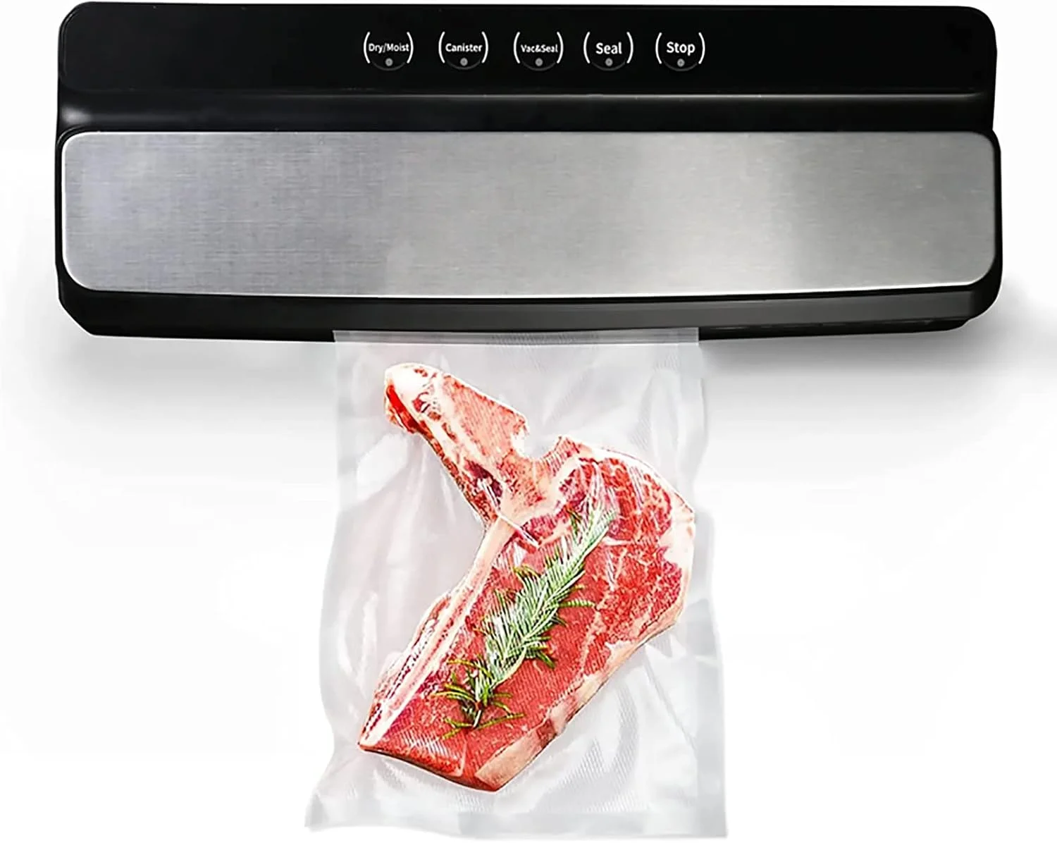 دستگاه وکیوم بسته بندی مواد غذایی اریکات، تمام اتوماتیک با المنت حرارتی 3 میلی متری و کیت استارتر، حالت های خشک و مرطوب و عملکرد آسان تک لمسی، برای تمام نیازهای نگهداری مواد غذایی