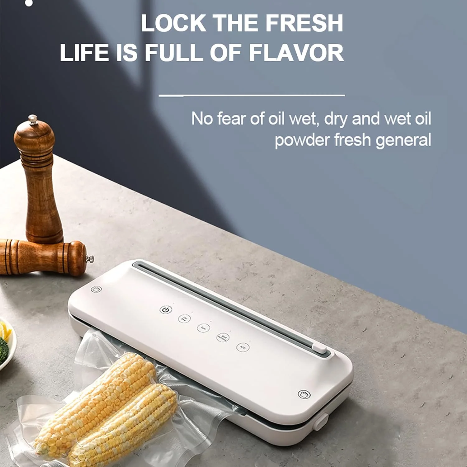 دستگاه وکیوم بسته بندی مواد غذایی تمام اتوماتیک ERICAT با برش و حالت های نگهداری مواد غذایی خشک و مرطوب، عملکرد تک لمسی، مکش قوی 80Kpa، حالت های سیستم وکیوم خارجی برای تمام نیازهای نگهداری