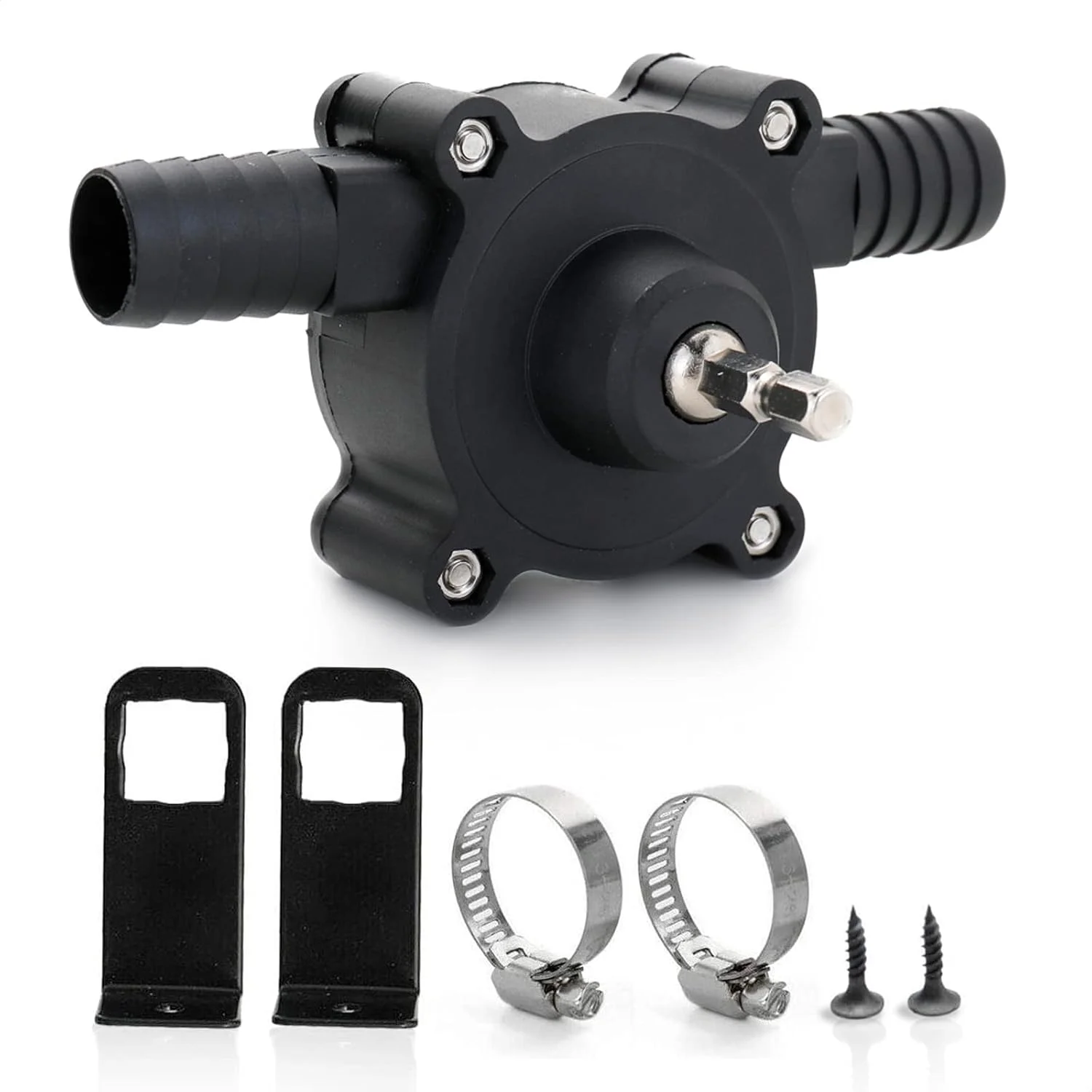 پمپ دریل برقی قابل حمل برای انتقال آب و مایعات - پمپ دستی خود مکش | طراحی بادوام، جمع و جور و سبک، نصب و استفاده آسان | کاربردی برای مصارف خانگی و فضای باز