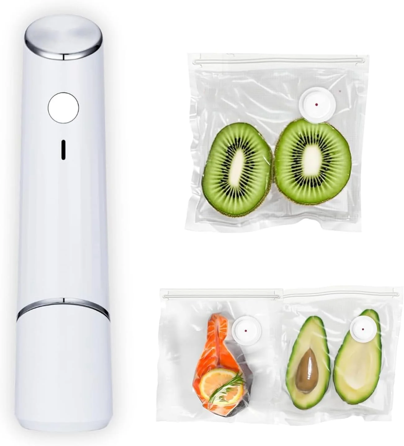 دستگاه وکیوم سیلر فانیتو، جمع و جور و قابل حمل، به همراه 30 کیسه قابل استفاده مجدد