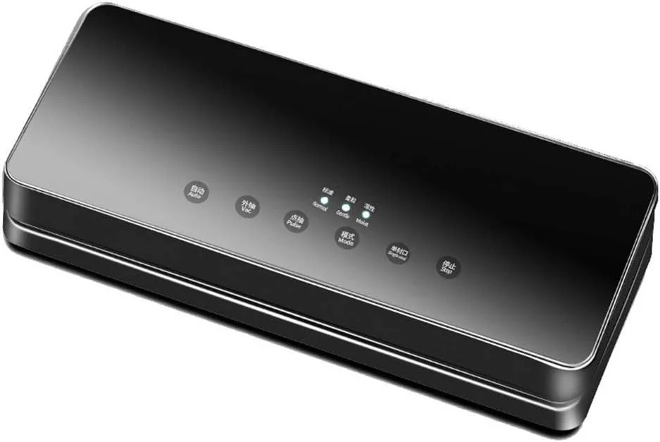 دستگاه وکیوم سیلر، دستگاه بسته بندی خودکار مواد غذایی برای نگهداری مواد غذایی خشک و مرطوب، کنترل لمسی ضد آب استیل برای گوشت، سبزیجات، میوه ها و غیره، صورتی (مشکی) دستگاه وکیوم سیلر، دستگاه بسته بندی خودکار مواد غذایی برای نگهداری مواد غذایی خشک و مرطوب، کنترل لمسی ضد آب استیل برای گوشت، سبزیجات، میوه ها و غیره، صورتی (مشکی)