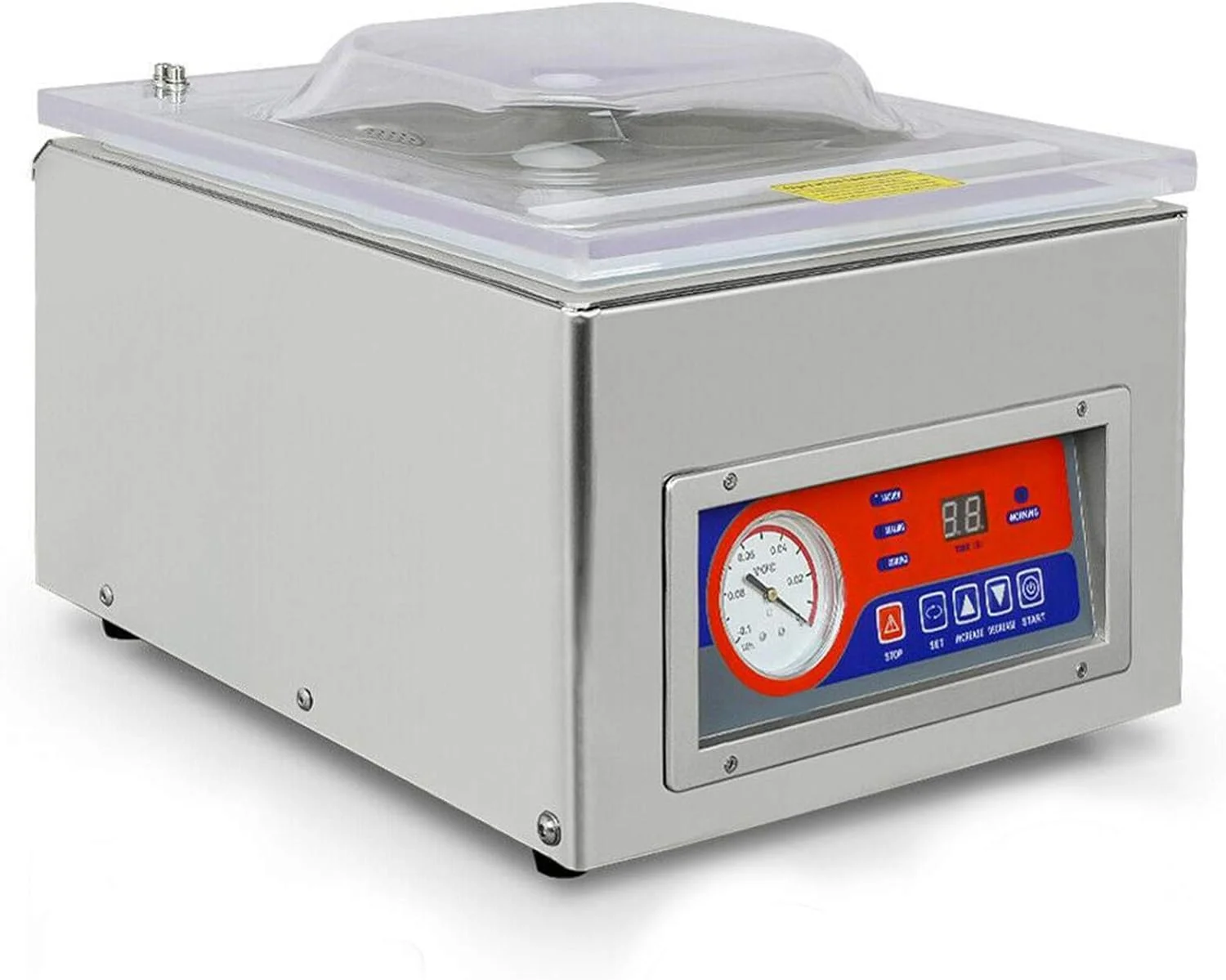 دستگاه بسته بندی و پلمپ وکیوم دیجیتال 220 ولت، دستگاه پلمپ مواد غذایی، بسته بندی صنعتی مواد غذایی 120 وات