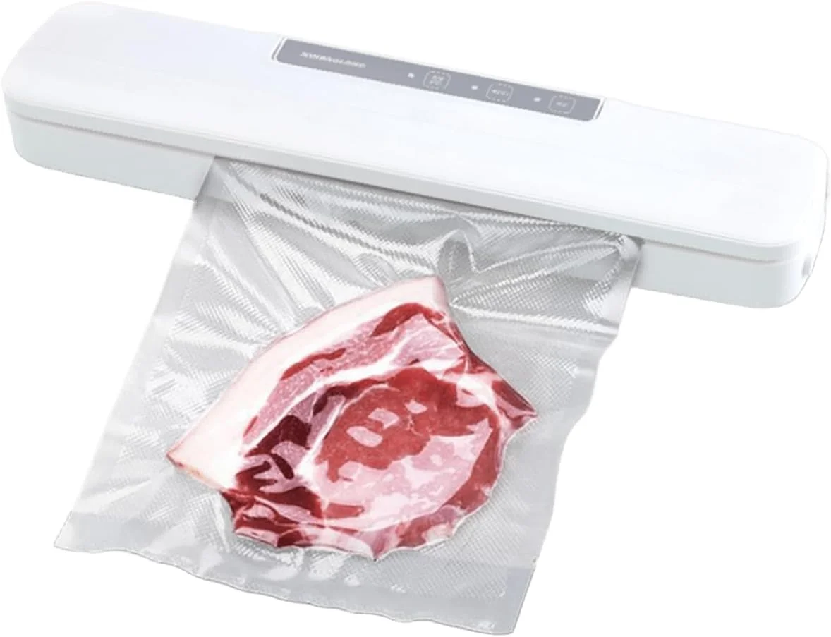 دستگاه وکیوم/سیلر حرفه ای گرین لاین 80 وات، فشار وکیوم 64 کیلو پاسکال، مهر و موم سریع 10 ثانیه ای، مهر و موم چند بسته ای، دستگاه مهر و موم اتوماتیک تک لمسی، برای گوشت/سبزیجات/ارزن، سیلر برای تازه نگه داشتن و نگهداری مواد غذایی