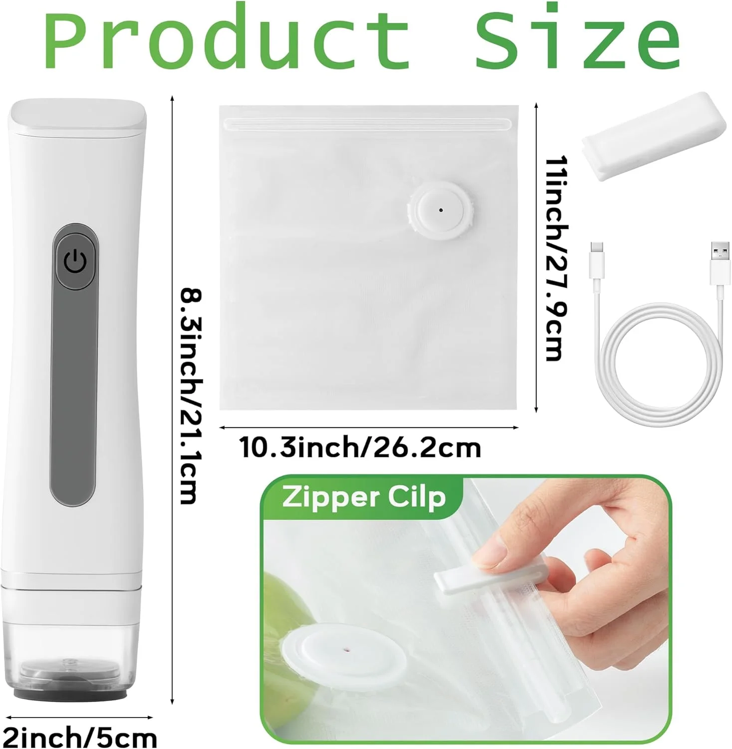 دستگاه وکیوم سیلر دستی قابل حمل GQIRIL - دستگاه های وکیوم بسته بندی مواد غذایی با کیسه های سیل مجدد، پمپ اتوماتیک بی سیم شارژی فشرده، نگهداری بدون هوا برای لوازم مسافرتی منزل دستگاه وکیوم سیلر دستی قابل حمل GQIRIL - دستگاه های وکیوم بسته بندی مواد غذایی با کیسه های سیل مجدد، پمپ اتوماتیک بی سیم شارژی فشرده، نگهداری بدون هوا برای لوازم مسافرتی منزل