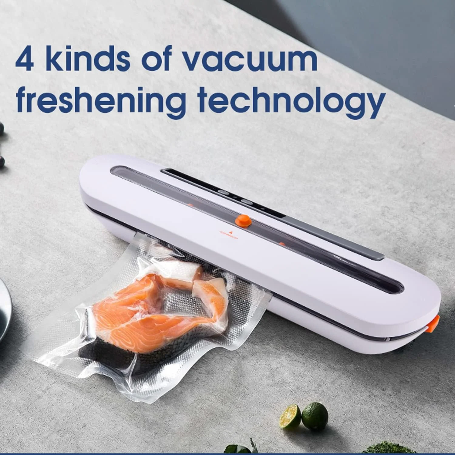 دستگاه وکیوم سیلر GZDtdsd، دستگاه سیلر اتوماتیک مواد غذایی با مهر و موم تک لمسی، مکش قوی 60 کیلو پاسکال، طراحی جمع و جور، برای نگهداری تازه مواد غذایی خشک