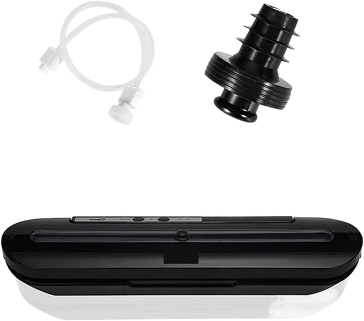 دستگاه وکیوم مواد غذایی GZDZHP، بهترین دستگاه بسته بندی وکیوم اتوماتیک تجاری و خانگی، شامل دستگاه وکیوم مواد غذایی با کاربری آسان و نگهداری آسان (مشکی - 2 عدد)