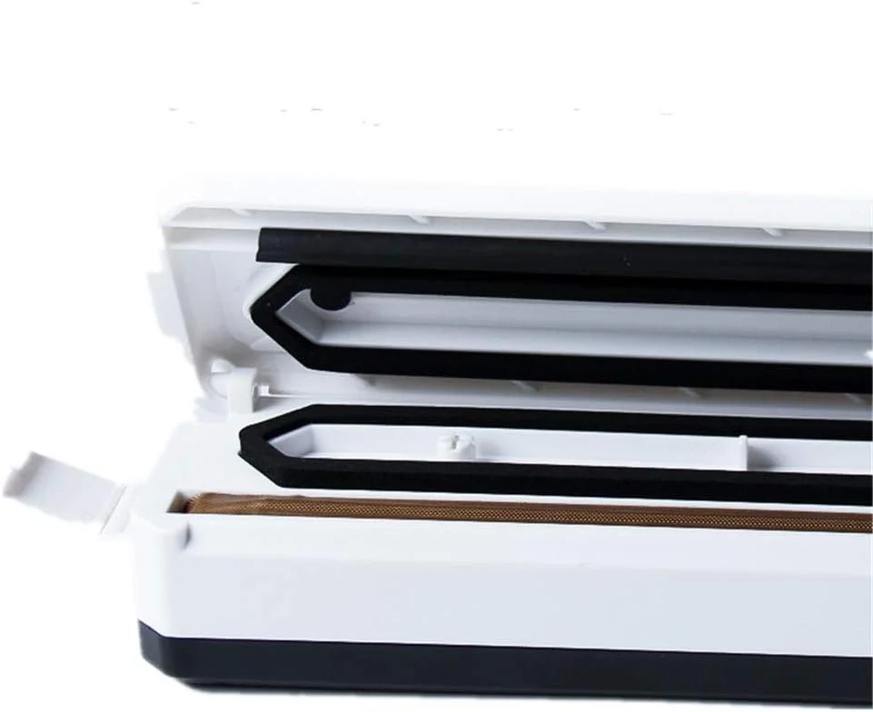 دستگاه وکیوم بسته بندی مواد غذایی الکتریکی تجاری GZDZHP، دستگاه بسته بندی و پلمپ اتوماتیک، دستگاه پلمپ کیسه پلاستیکی، لوازم آشپزخانه خانگی برای بسته بندی مواد غذایی، میوه و آجیل (رنگ: سفید)