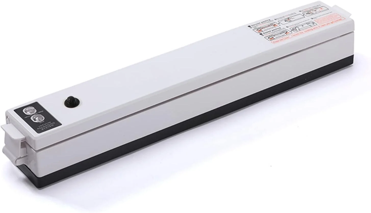 دستگاه وکیوم سیلر GZDZHP، سیستم پلمپ خودکار هوا برای نگهداری مواد غذایی، حالت های غذای خشک و مرطوب تست شده در آزمایشگاه با طراحی فشرده، چراغ های نشانگر LED، نارنجی (رنگ: مشکی)