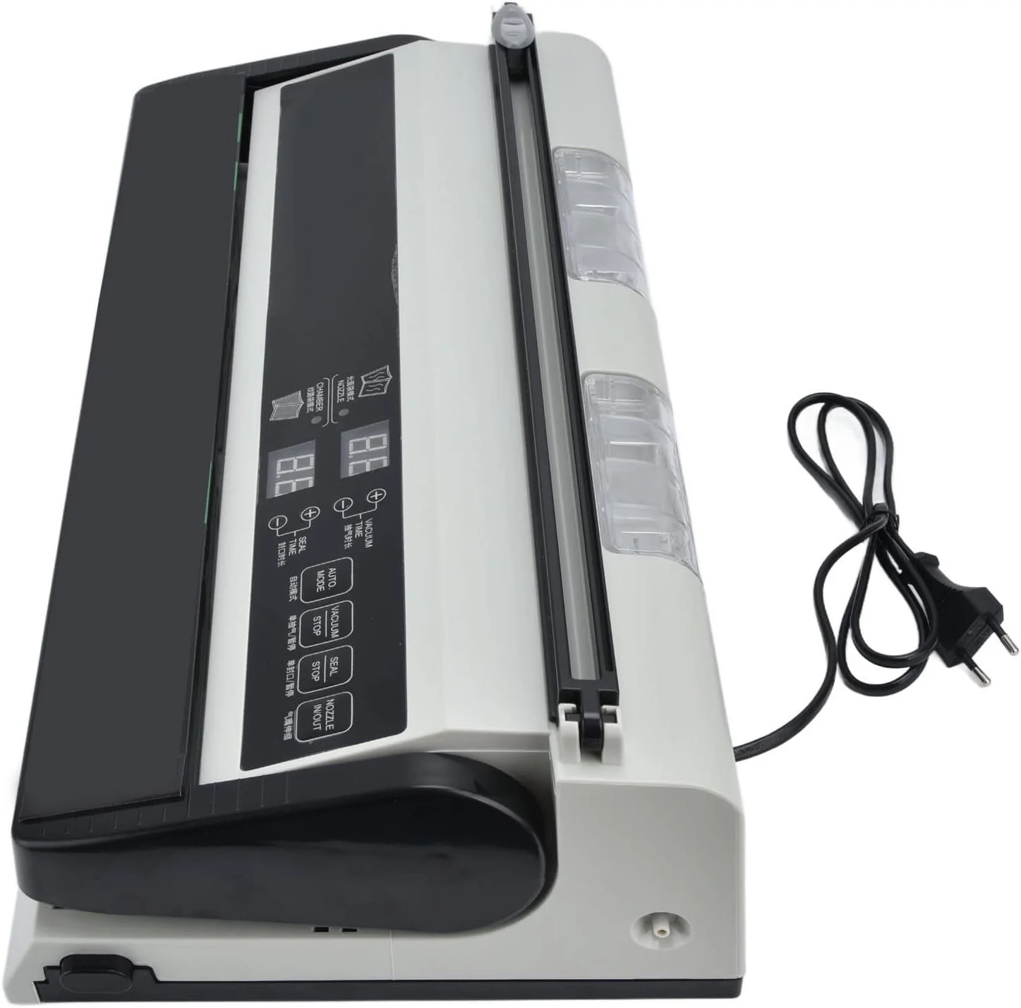 دستگاه وکیوم سیلر 800 میلی لیتری Haofy، دستگاه وکیوم بسته بندی مواد غذایی با عرض 8 میلی متر و توان 250 وات برای نگهداری مواد غذایی خشک و مرطوب (دوشاخه UK 220 ولت)