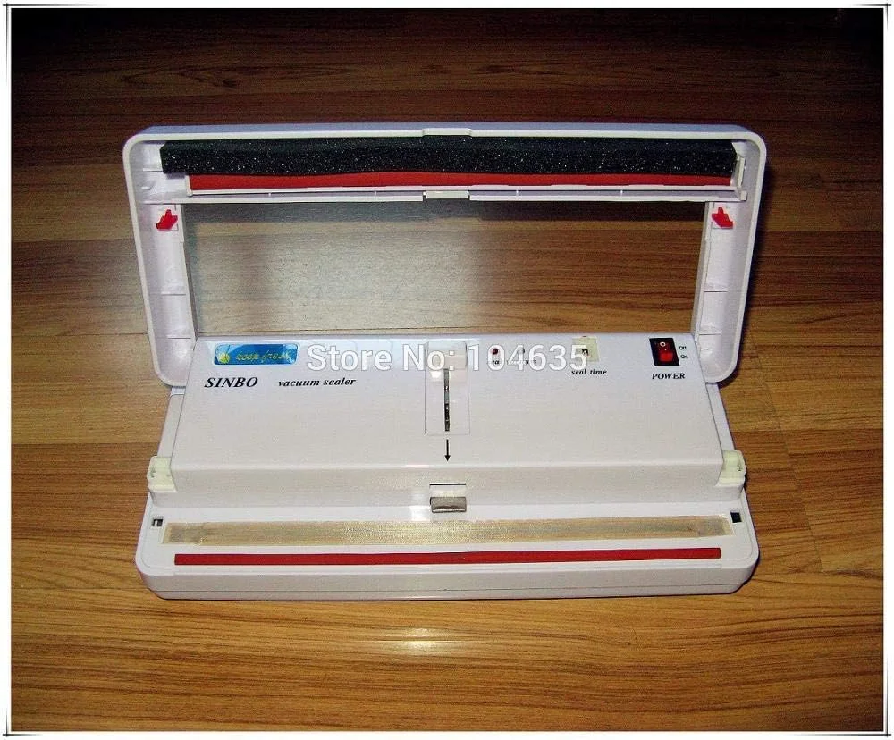 دستگاه وکیوم بسته بندی مواد غذایی De Hanoi - ارسال رایگان با DHL/FEDEX/EMS! دستگاه بسته بندی پلاستیکی وکیوم خانگی SINBO DZ-280 برای میوه، سبزیجات و مواد غذایی (220 ولت)