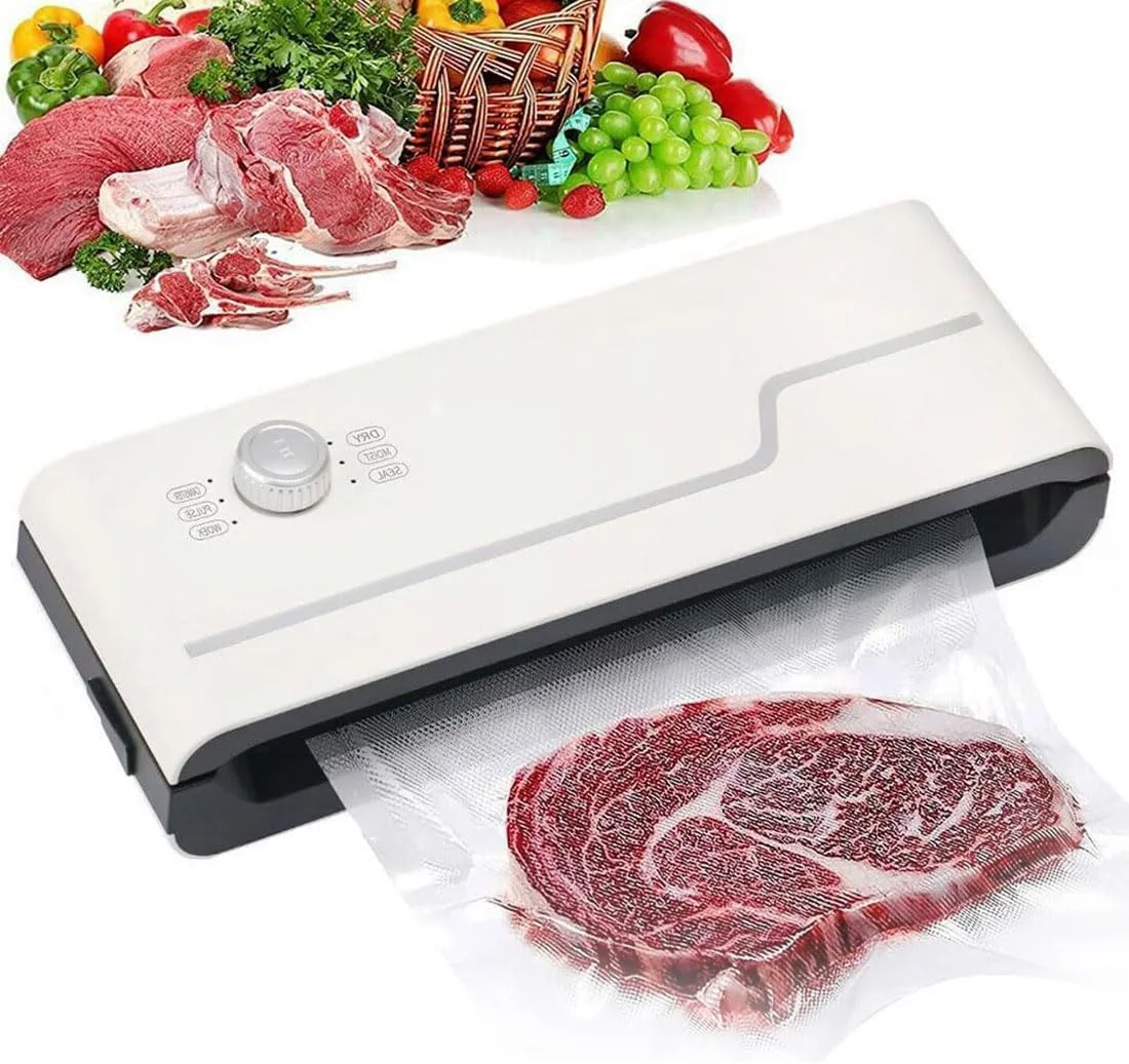 دستگاه وکیوم بسته بندی مواد غذایی HLGKBY، دستگاه وکیوم با مکش قوی 60 کیلو پاسکال، مهر و موم توسعه یافته 30 سانتی متری، سینی چکه گیر جداشدنی، دستگاه وکیوم برای نگهداری مواد غذایی خشک و مرطوب، ابزار آشپزخانه