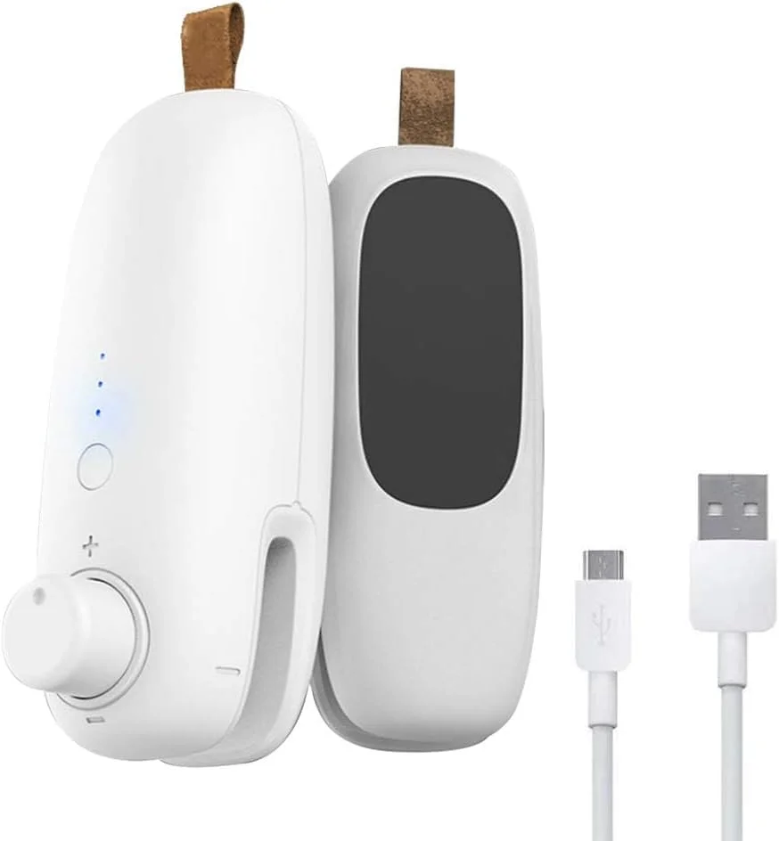 دستگاه پرس حرارتی کوچک KASTWAVE، دستگاه آب بندی حرارتی دستی قابل حمل برای کیسه های چیپس، کیسه های پلاستیکی نگهداری مواد غذایی، کیسه های تنقلات و غلات (سفید)