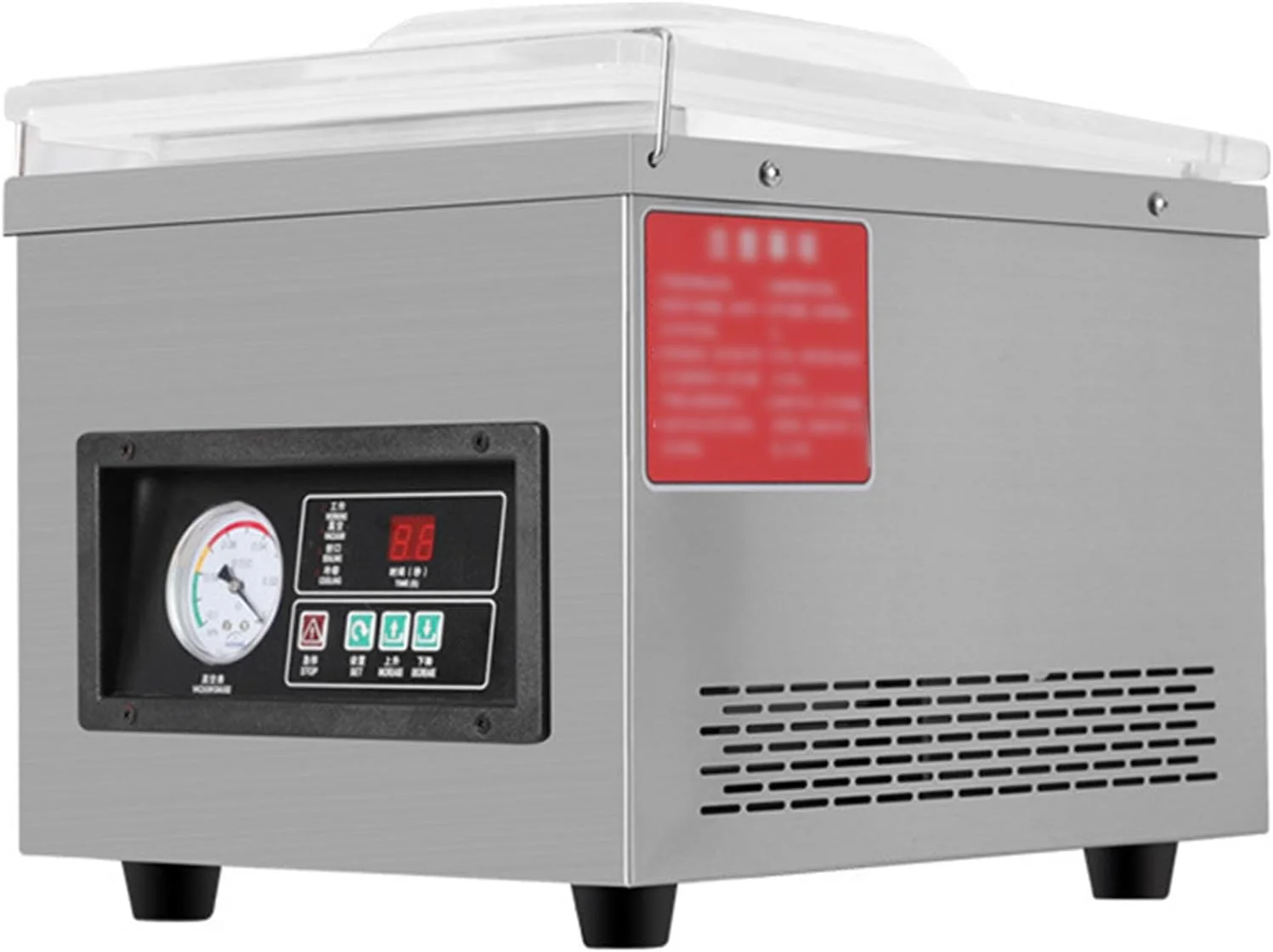 دستگاه بسته بندی وکیوم محفظه ای، مناسب برای مواد غذایی خشک و مرطوب، دستگاه بسته بندی وکیوم استیل ضد زنگ برای نگهداری مواد غذایی، مناسب برای آشپزخانه منزل و استفاده تجاری