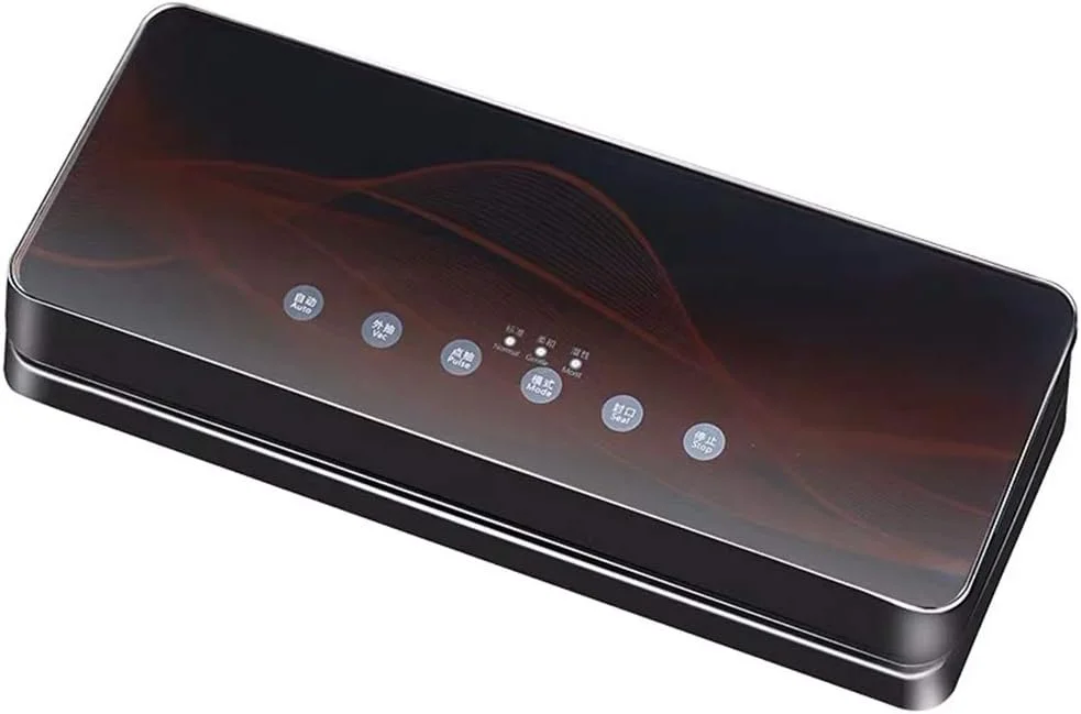 دستگاه وکیوم بسته بندی مواد غذایی، دستگاه سیلر اتوماتیک برای نگهداری مواد غذایی خشک و مرطوب، کنترل لمسی ضد آب استیل برای گوشت، سبزیجات، میوه ها و غیره، صورتی (قرمز)