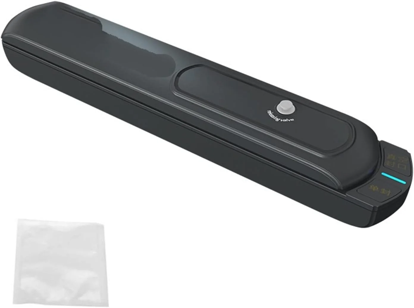 دستگاه بسته بندی مواد غذایی با مکش قوی، دستگاه بسته بندی وکیوم اتوماتیک مواد غذایی خانگی و تجاری، 10 کیسه وکیوم، کاربری آسان و نگهداری راحت (مشکی)