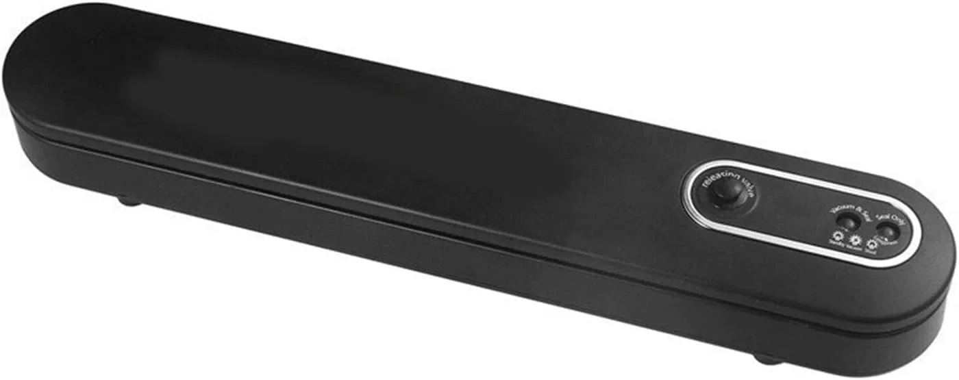 دستگاه وکیوم بسته بندی مواد غذایی LZFuiop، مناسب برای مصارف خانگی، کوچک و قابل حمل، دستگاه بسته بندی و حفظ تازگی مواد غذایی، دستگاه بسته بندی اتوماتیک به همراه 5 کیسه مخصوص