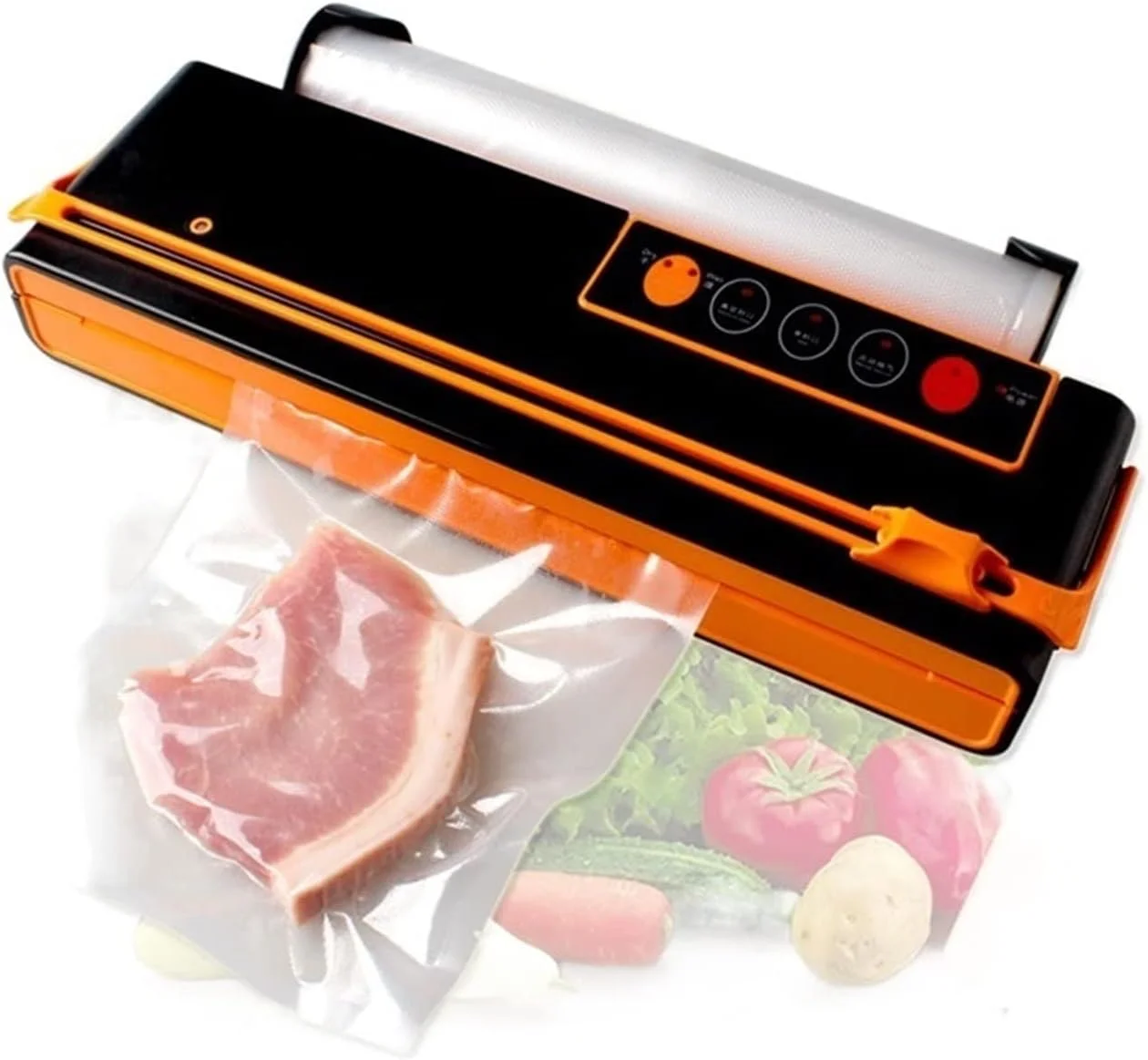 دستگاه وکیوم بسته بندی مواد غذایی، دستگاه کوچک و اتوماتیک با تیغه برش و محفظه کیسه، کاربری آسان و نگهداری راحت دستگاه وکیوم بسته بندی مواد غذایی، دستگاه کوچک و اتوماتیک با تیغه برش و محفظه کیسه، کاربری آسان و نگهداری راحت