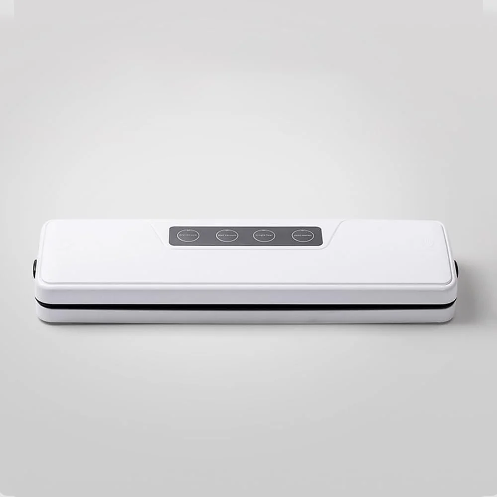 دستگاه وکیوم بسته بندی مواد غذایی به همراه 10 کیسه نگهداری، دستگاه بسته بندی با طراحی جمع و جور برای مواد غذایی خشک و مرطوب، دستگاه وکیوم اتوماتیک مواد غذایی