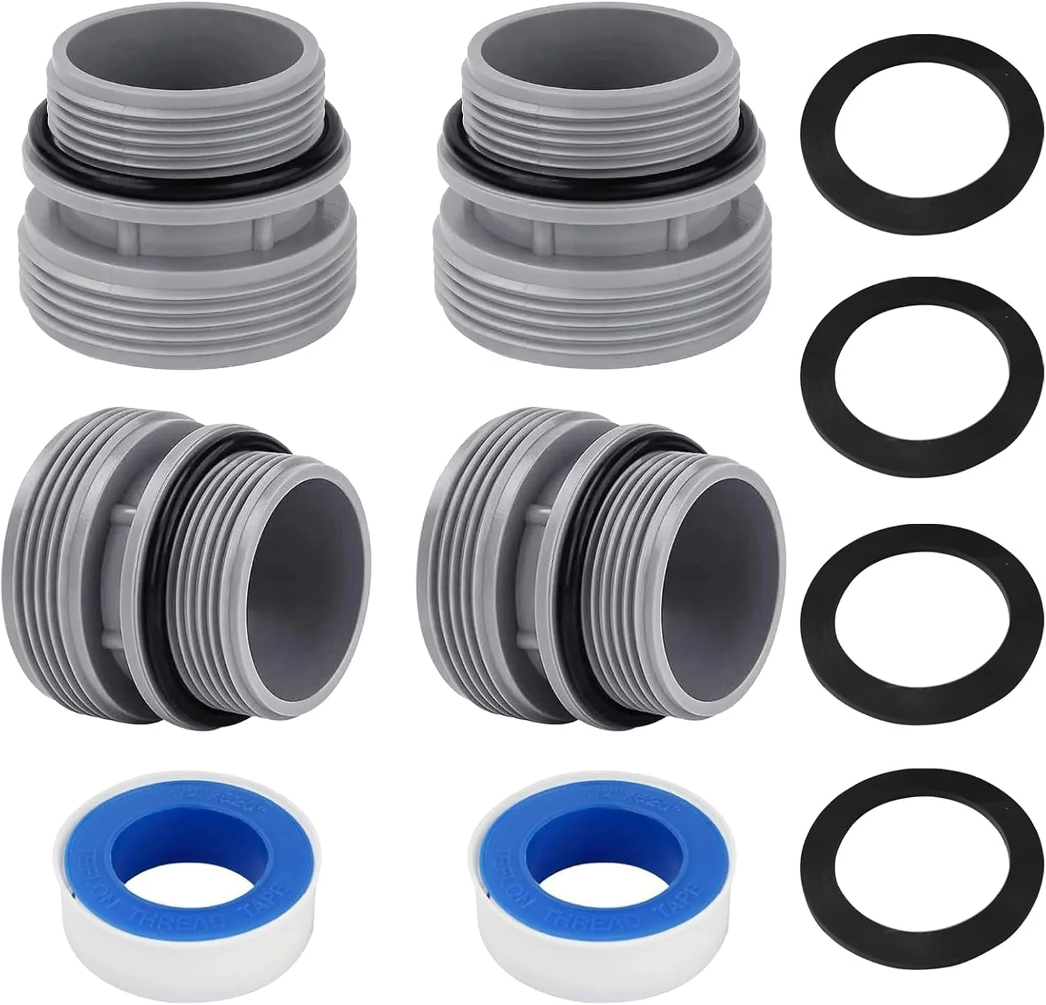 تبدیل شلنگ استخر 38 میلی‌متری به DN40 (1 1/2 اینچ) برای پمپ‌های فیلتر اینتکس، کولمن و هایوارد، راهنمای شنا 4560